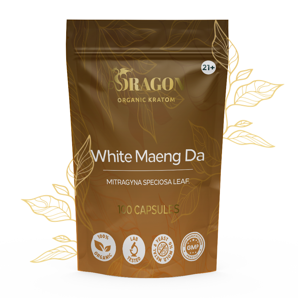 Cápsulas de Maeng Da blanco orgánico